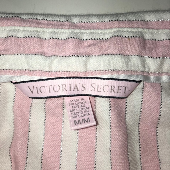 Victoria’s Secret Classic Pink Stripe Pajama Top